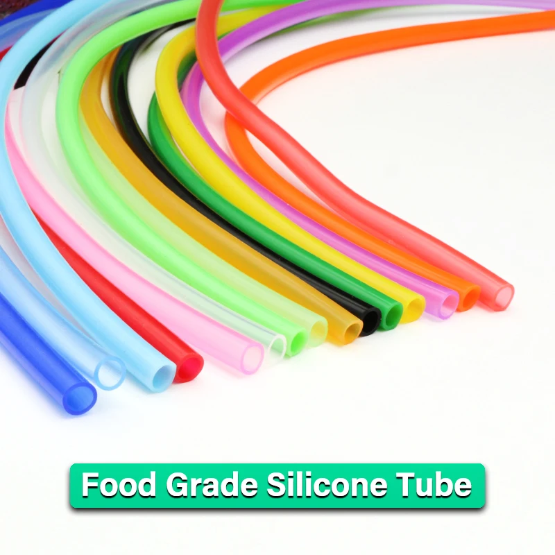 

1/3/5m Flexible Silicone Tube Colorful ID 12 14 16 18 20 25 32mm Car motorcycle Nontoxic Soft Rubber Water Pipe Food Grade Hose