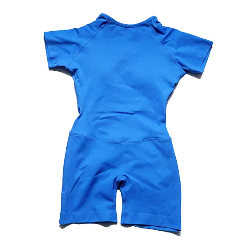 Impact Kurzarm Einteiler Jumpsuit Atmungsaktiv Schnelltrocknend Lauf-Workout-Tights Gym-Anzug Nahtlose Sportanzüge Trainingsanzüge – Detail 8