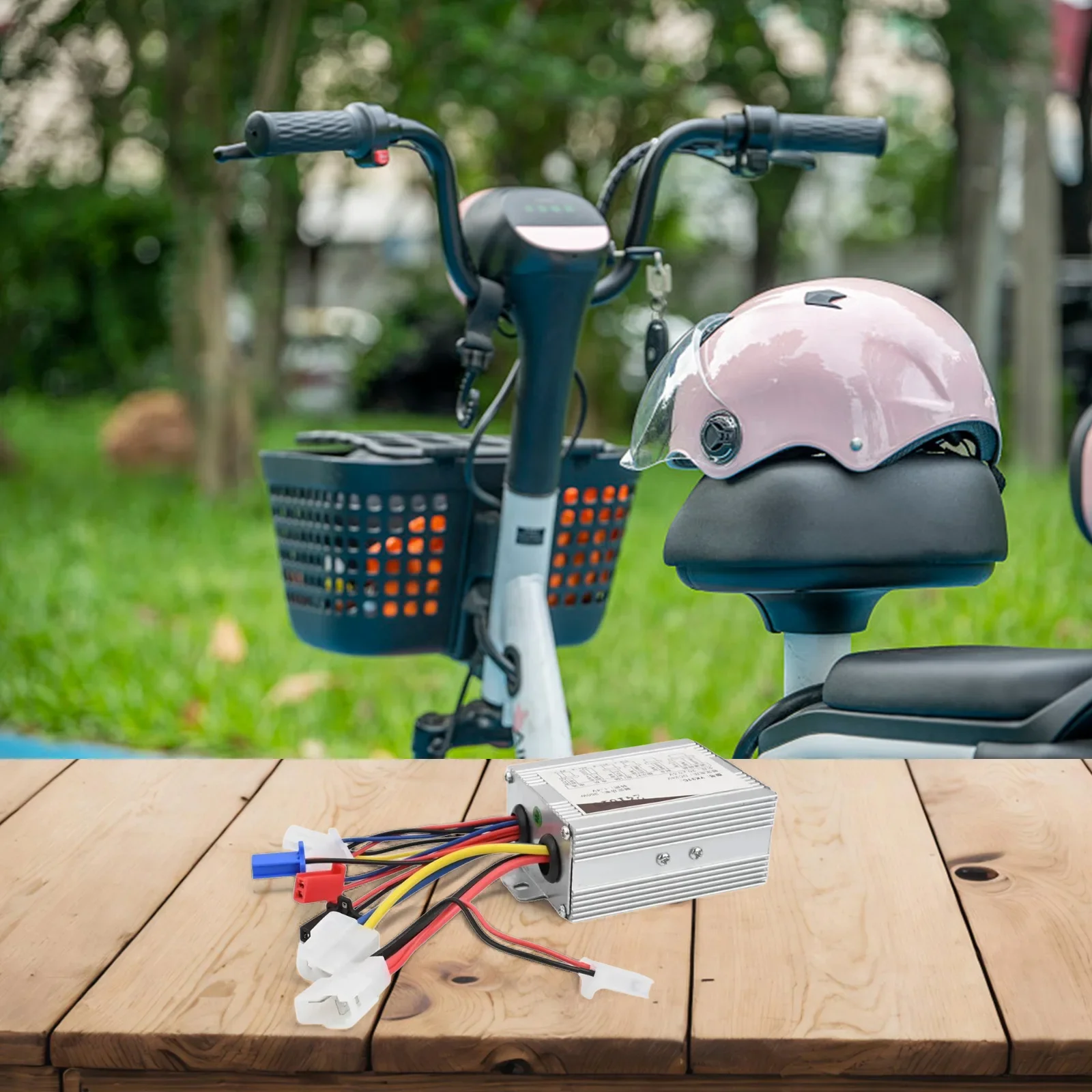 Reliable 24V/36V Brushed Motor Controller for Electric Bicycles 350W Control Unit with User Friendly Interface