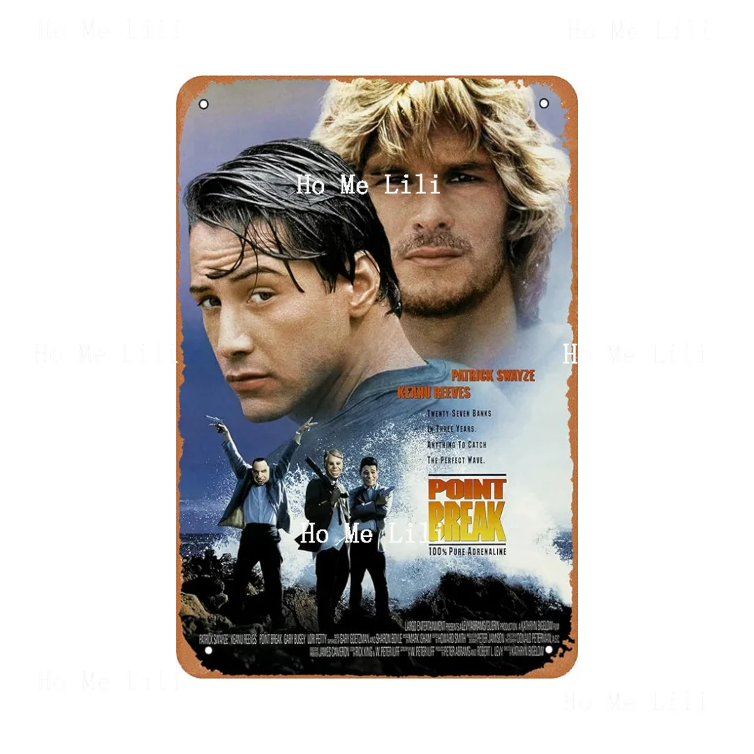 Point Break Movie Poster Retro Metal Sign For Bar Man Cave Cafe Office Home Wall Decor Gift