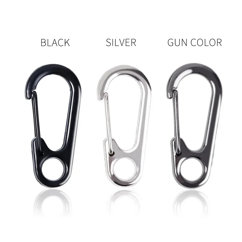5/10Pcs Mini Carabiner Clips Tiny Alloy Spring Snap Hook Car Keychain Clasp EDC Small Hanging Buckle for Backpack Camping Bottle