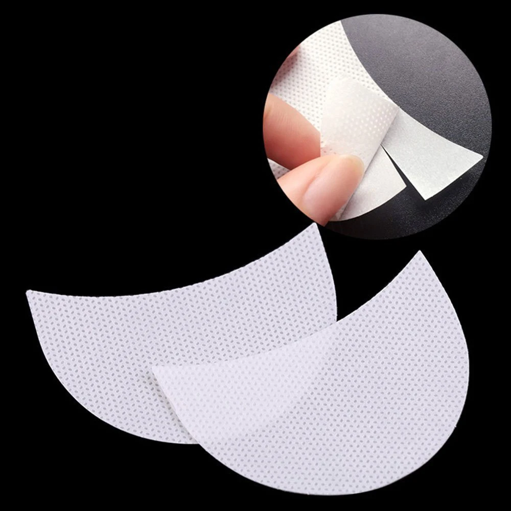 50/100 pçs protetor de sombra sob os olhos remendos de algodão descartáveis extensão de cílios postiços almofada de gel de olho protetor de maquiagem labial adesivos