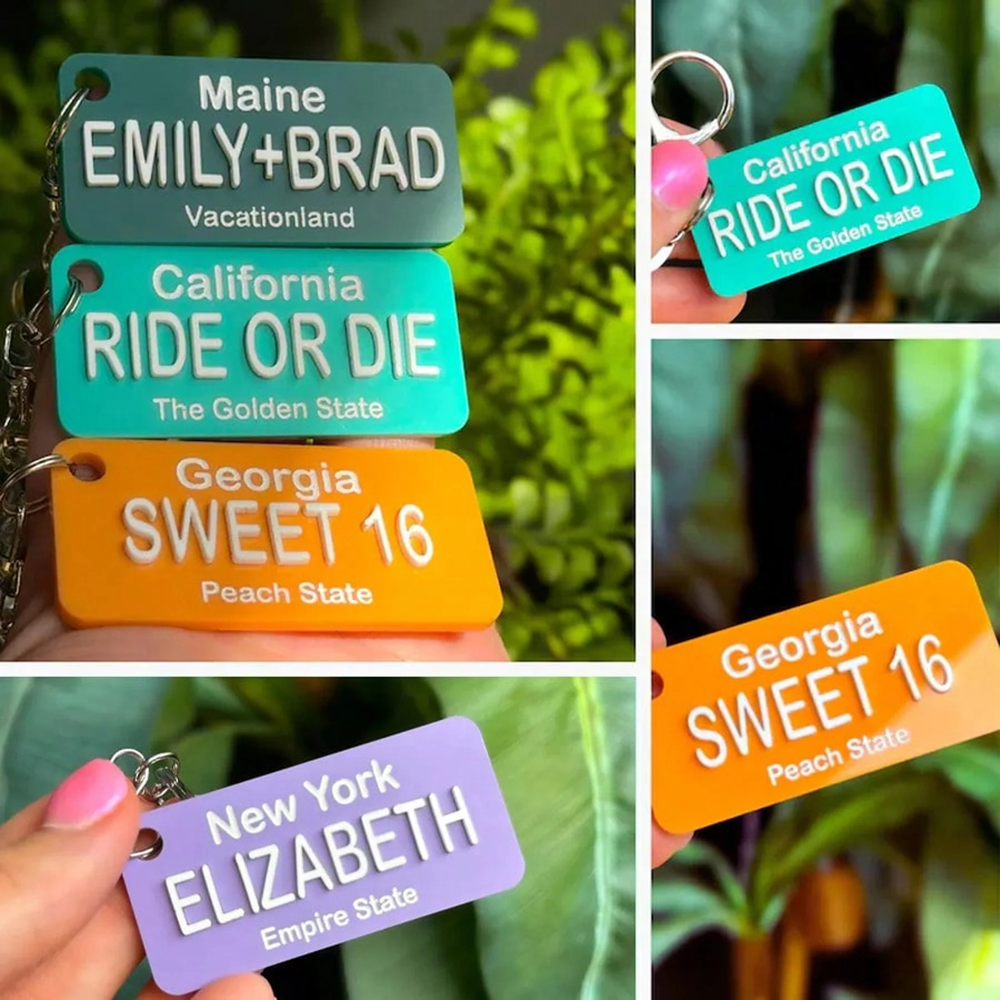 Custom Name Car Keychain, Personalized Gift for Drivers