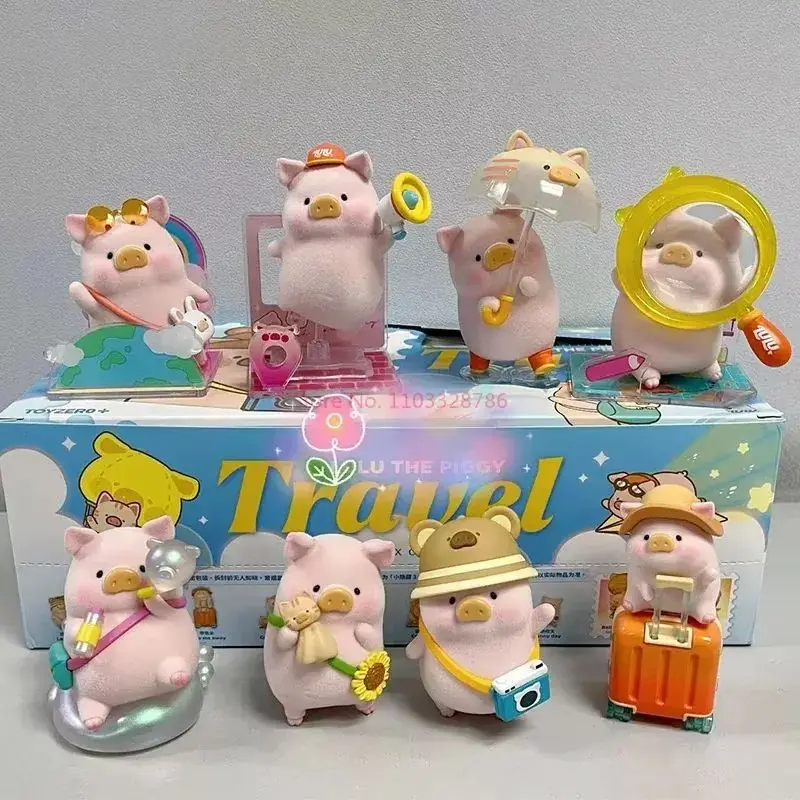 

Милая свинка Lulu Kawaii, аниме-фигурка, кукла, слепая коробка, серия, дорожная сумка-сюрприз, декор комнаты, коллекция, модель игрушки, подарок для детей