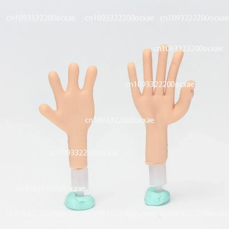 Stop-motion Animation Doll Silicone Hands - Freely Movable Mini Moldable Silicone - Left and Right Hands Pair