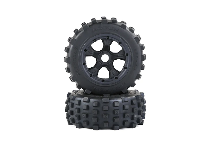 1/5 Scale Truck Dirt Knobby Tires Wheels for ROVAV HPI Baja 5T 5SC Traxxas X-maxx LOSI 5IVE-T DBXL 195*80mm