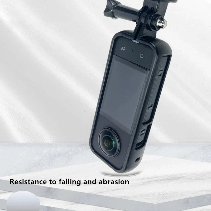 ل Insta360 One X3 كاميرا بانورامية إطار واقي خوذة قاعدة الذقن إطار أفقي وعمودي الجانب مفتوح محول تركيب