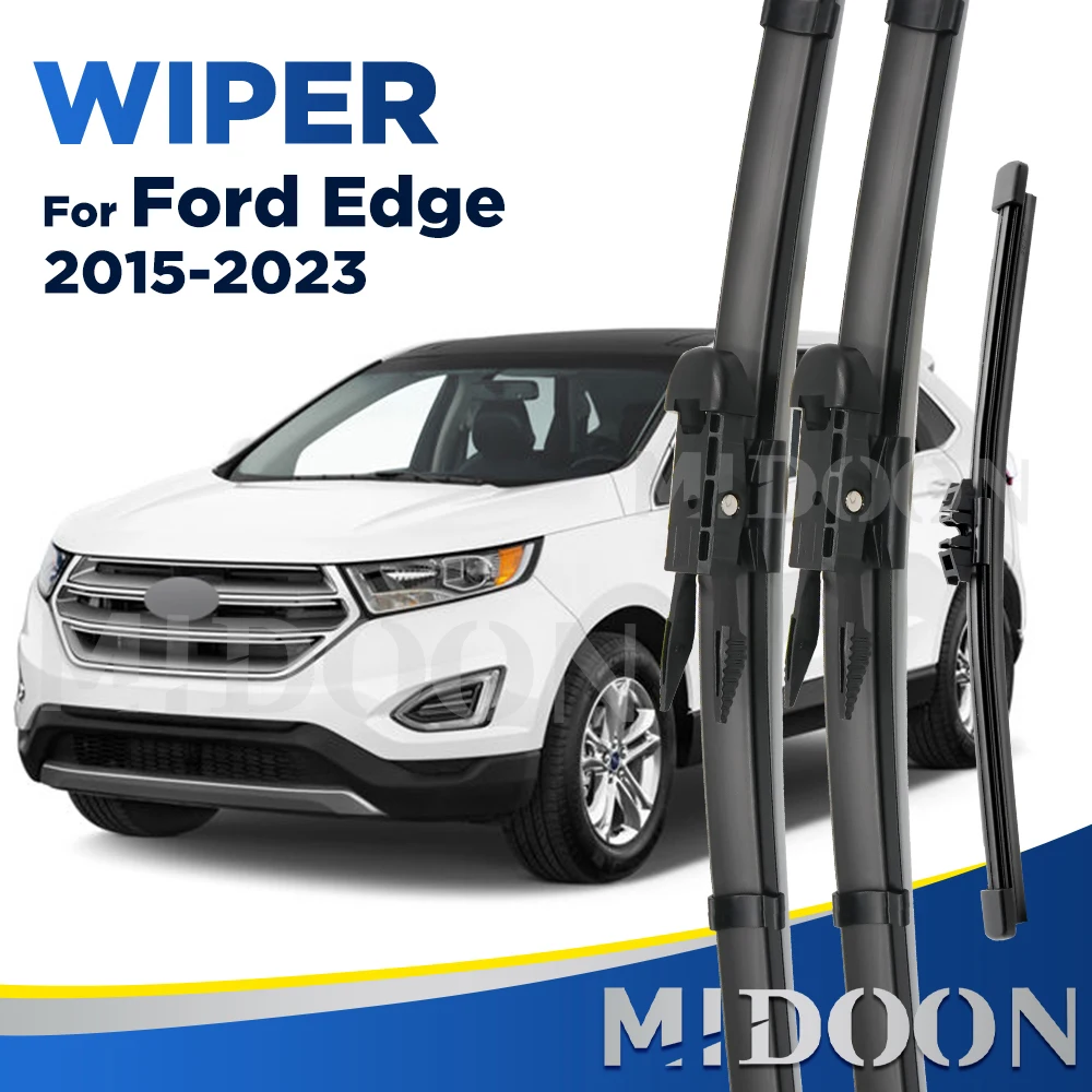 

Передние и задние щетки стеклоочистителя MIDOON для Ford Edge MK2 2015-2023 2016 2017 2018 2019, щетки стеклоочистителя 28 "+ 28" + 15"