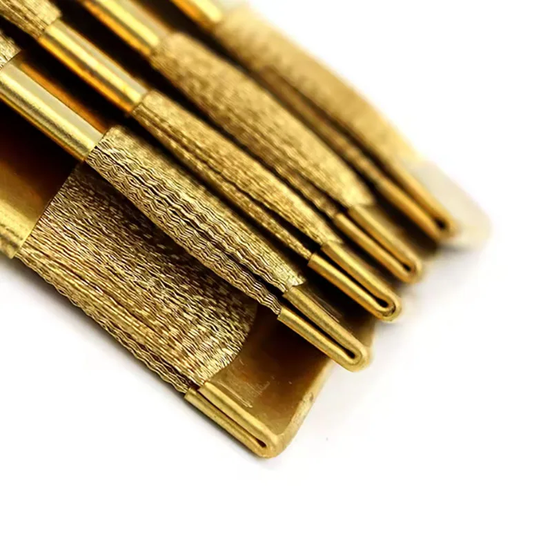 1Pc Dental Copper Brush Drill Bit Cleaning Brush Copper Wire Drill Brush Nail Drill Bit Cleaning Brush Dental Clean Tools