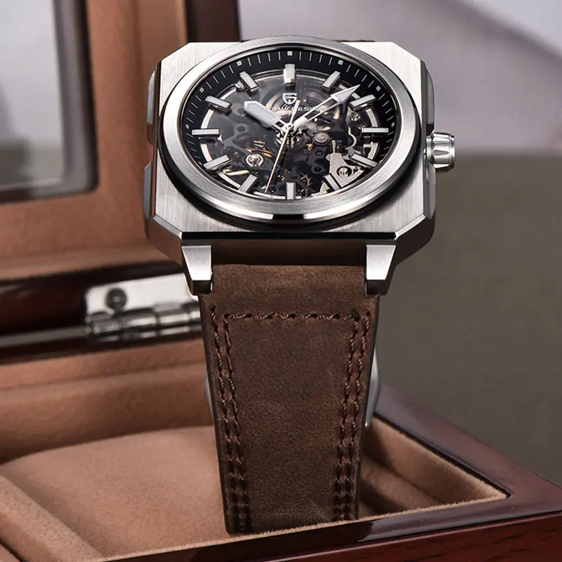 PAGANI DESIGN New Hollowed Men Mechanical Watch Top Brand Sapphire Glass Clock Classic Luxury Waterproof Automatic Men's Watches