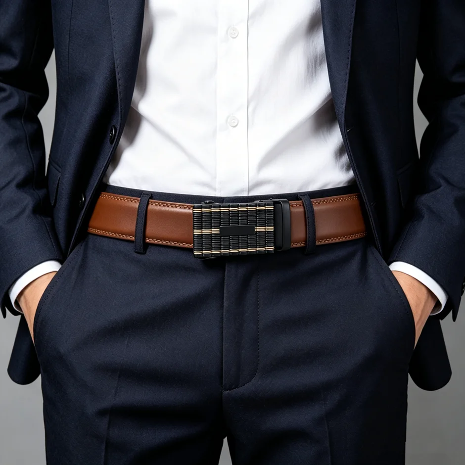 2026 Black Tan Brown Belt For Men Leather Designer Luxury Brand Cowhide Mens Belt For Formal Dressing Casual Belts Male B1013