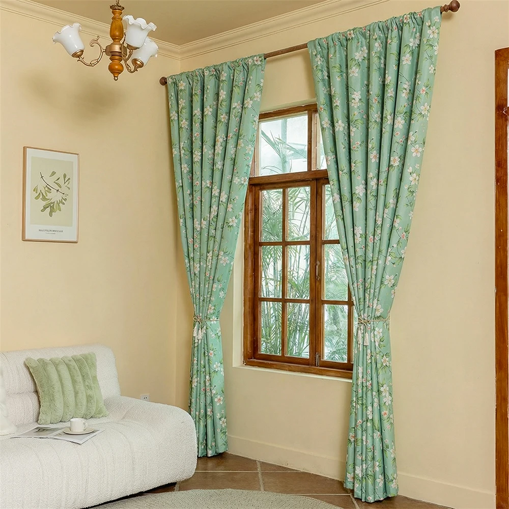 1 Piece, Romantic Pastoral Flo - Blackout Curtain Nursery recension och pris