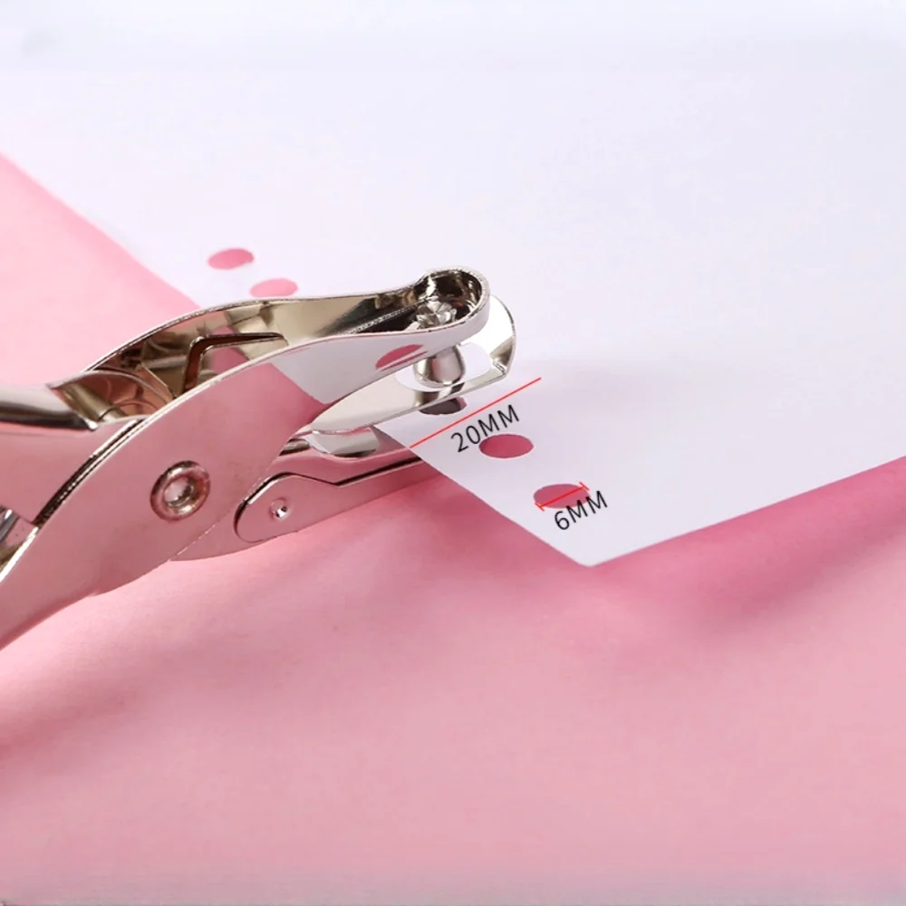 ハンドヘルドペーパーカッター単穴パンチハンドパンチ学校の学生をファイリングするため