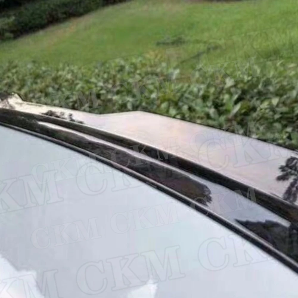 

Carbon Look Rear Roof Spoiler ABS windshield Winglet Wings Trims for VW Golf 7 7.5 VII MK75 R GTI Rline 2014-2019