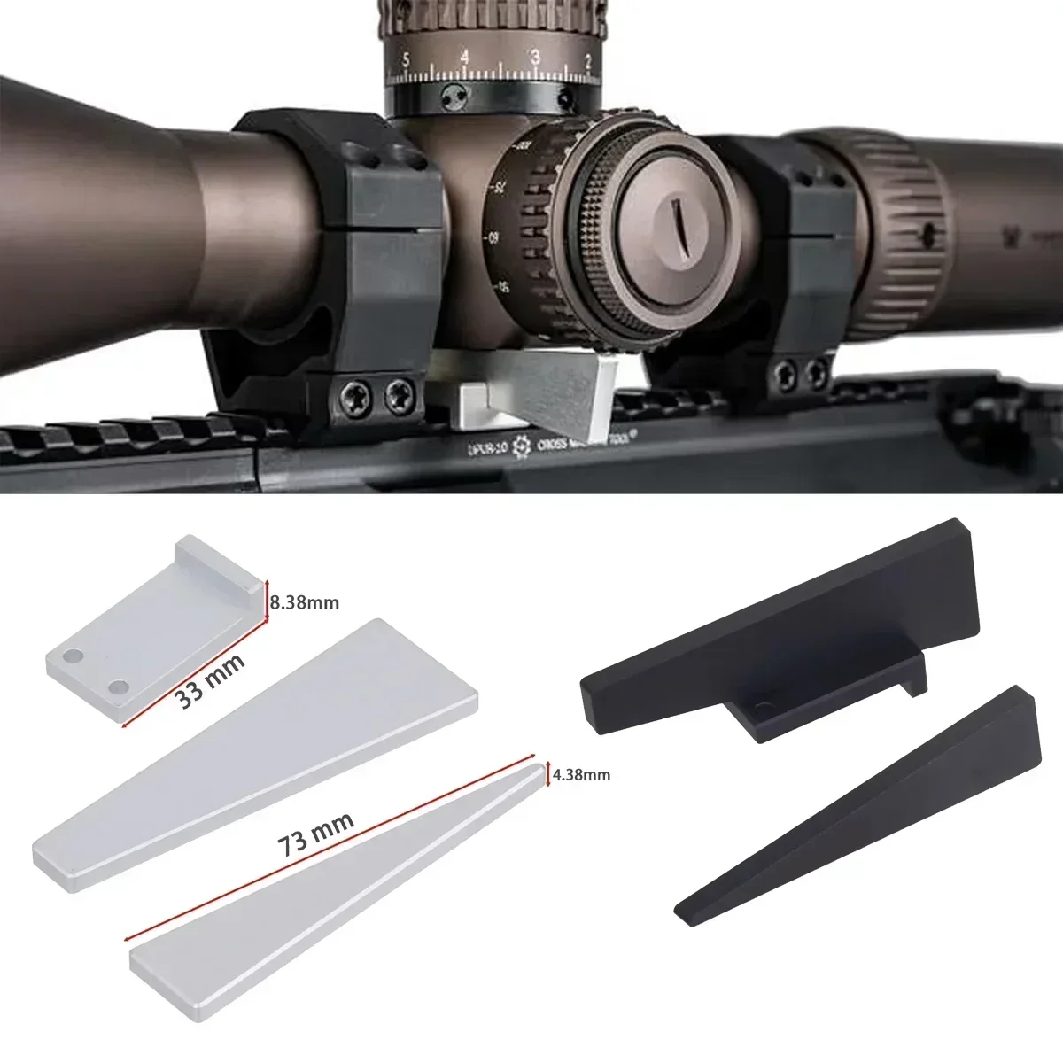 

Металлический комбинированный набор инструментов для оптического выравнивателя из 3 предметов для точной регулировки прицела, алюминиевые оптические регулируемые выравнивающие прицелы, установленные