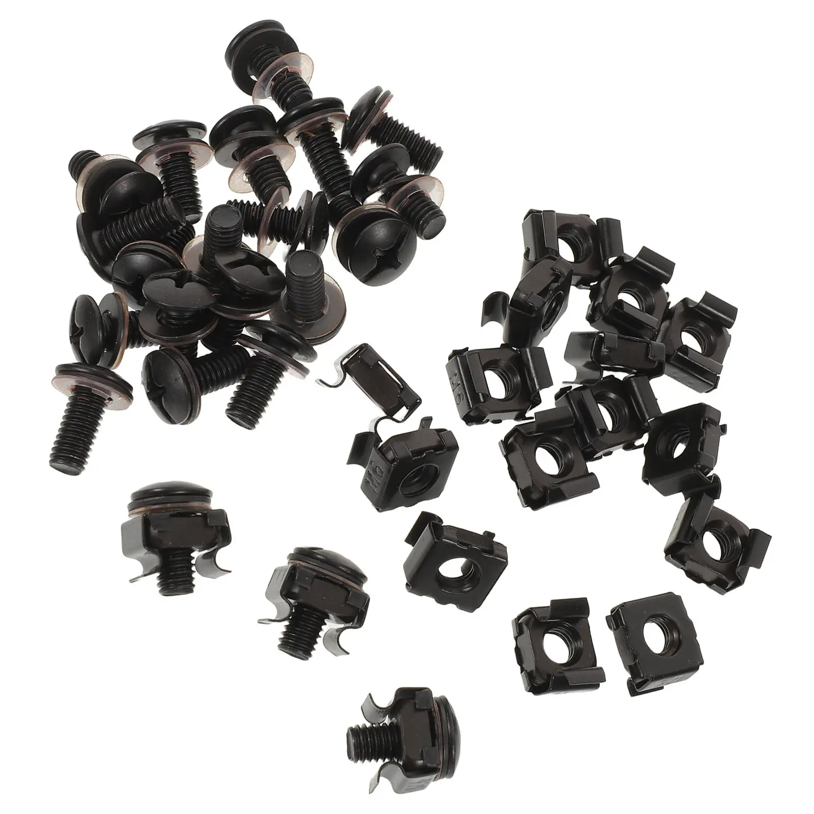 

40 шт. винтов для серверных стоек M6 x 14 мм, высокоточные, для оборудования, аудиоконсолей, монтажных комплектов, сверхпрочные, металлические