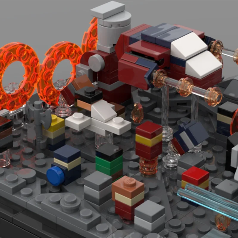 589 قطعة MOC المنتقمون Endgame معركة ديوراما نموذج ألعاب مكعبات البناء العمارة لتقوم بها بنفسك هدايا عيد الميلاد الإبداعية فكرة التعليم