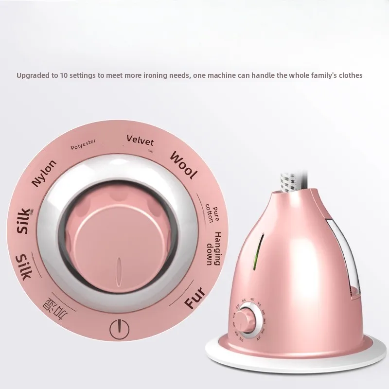 

Garment Steamer, Vertical Steam Iron & Handheld Clothes Steamer with Dual Rod & 7 Stainless Steel Nozzles for Powerful Steam