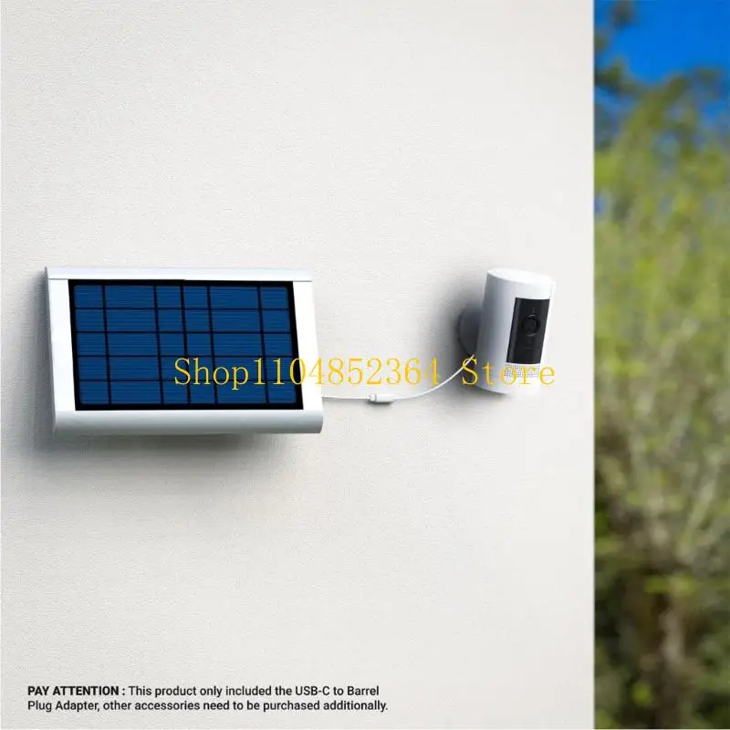 Security Camera Power Adapters Cord USB C to 3.5mm Plug Adapters Solar Panel Monitoring Camera Cable Easy to Install view 4