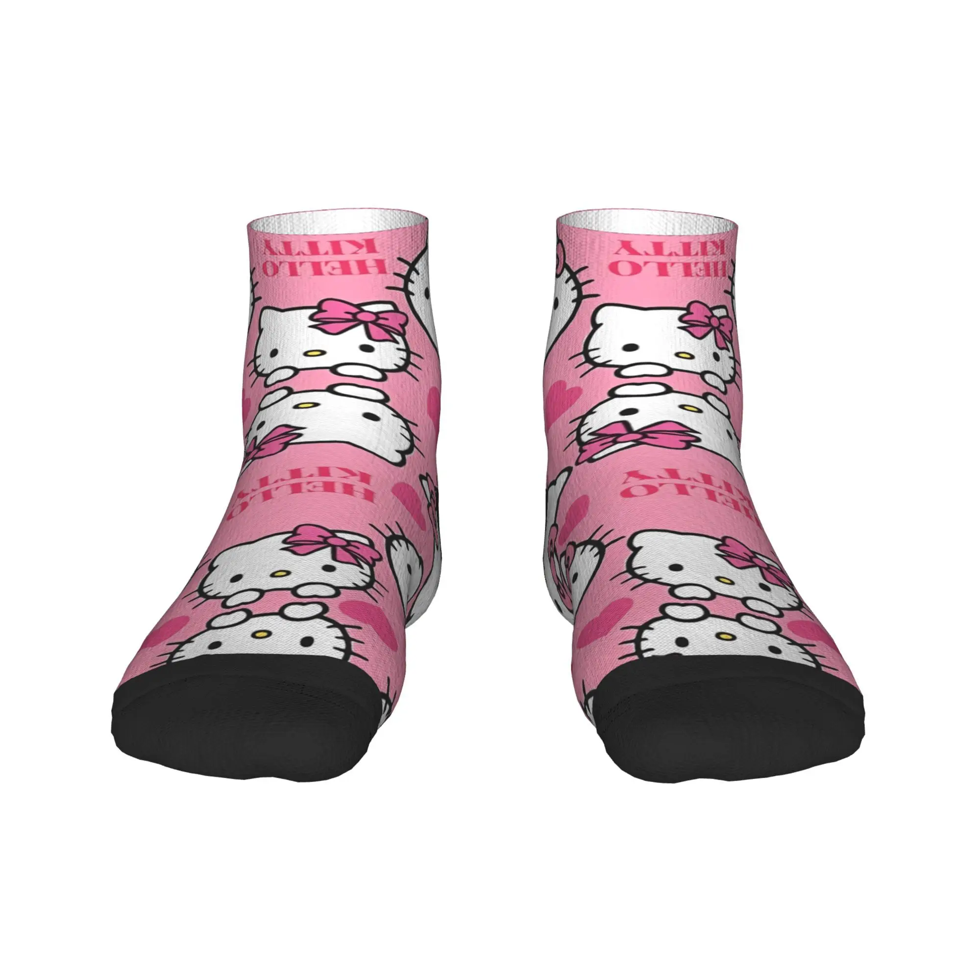

Hello Kitty Ankle Socks Cute Cartoon Anti Sweat Comfort Soft Running Sports Socks For Unisex Men Summer Leisure Design Sock