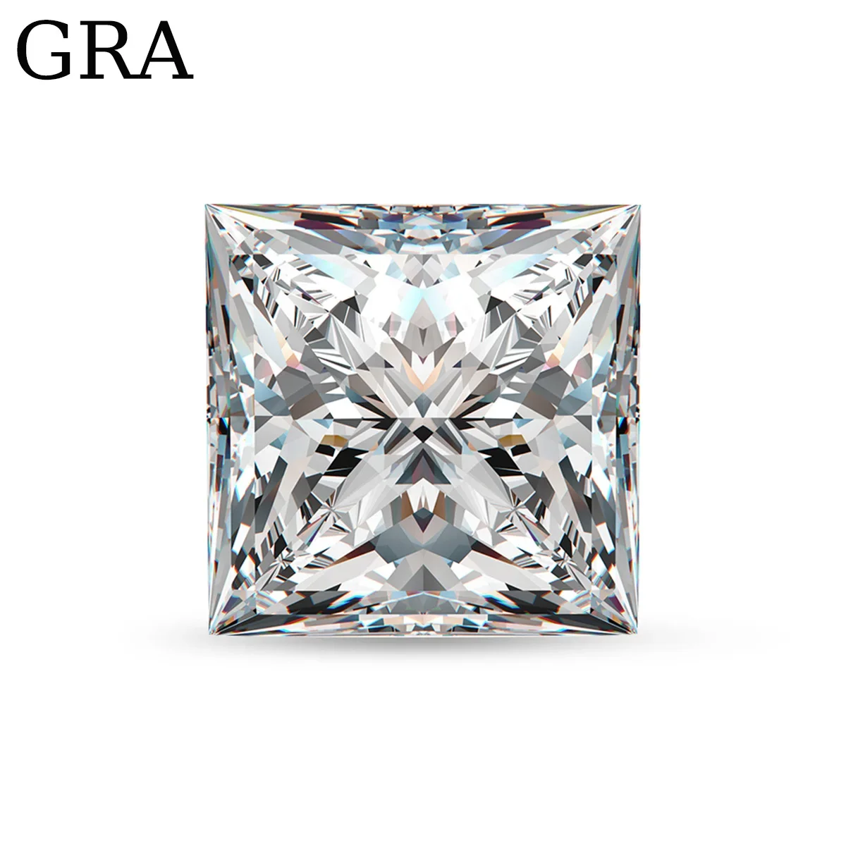 เจ้าหญิงจริงตัด Moissanite หิน 0.1ct-8ct D สีหลวมอัญมณีลูกปัด Lab Grown Diamond Pass Test GRA รับรอง Top