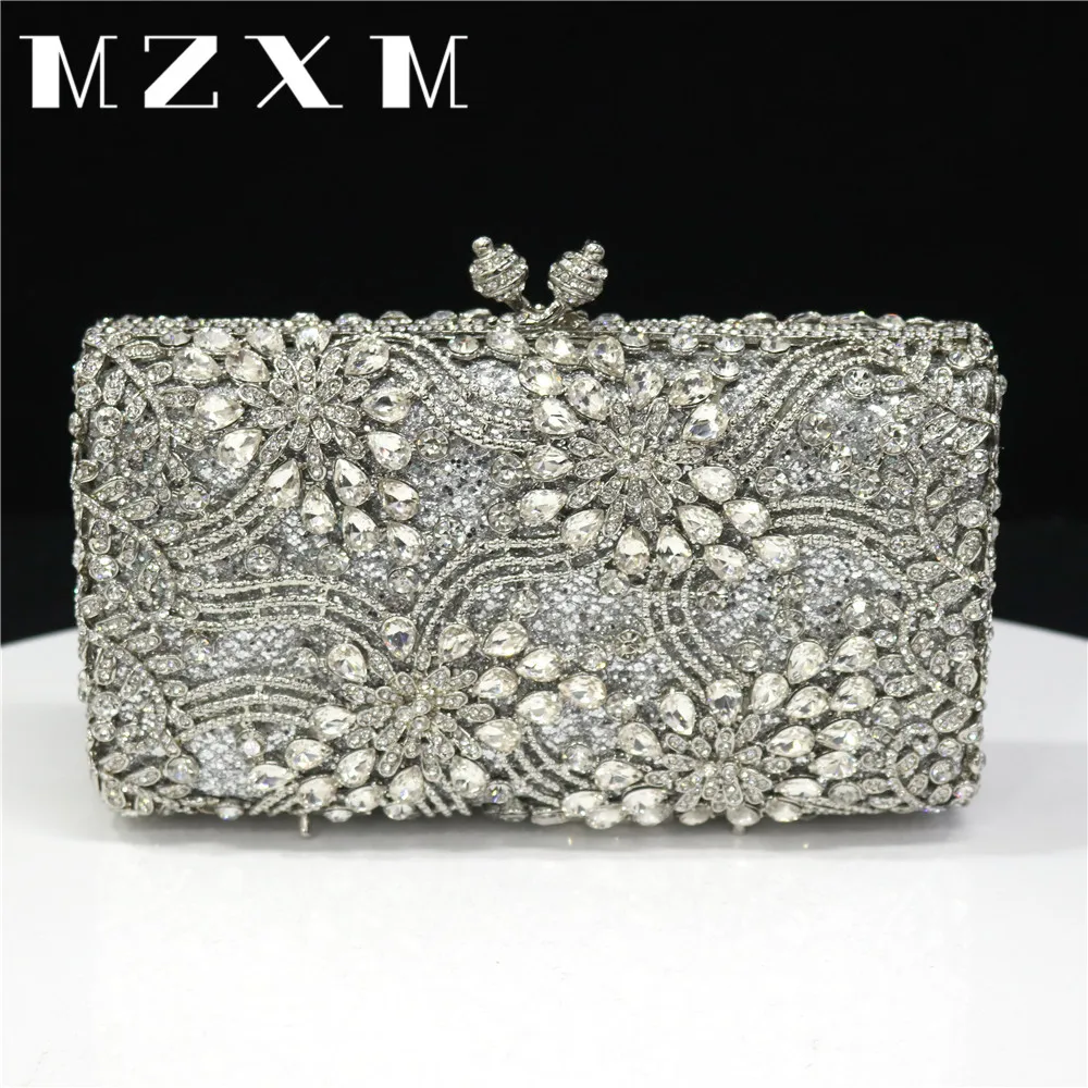 Elegante En Luxe Designer Handtas Damesmode Strass Avondtas Kristallen Retro Tas Unieke Stenen Schoudertas