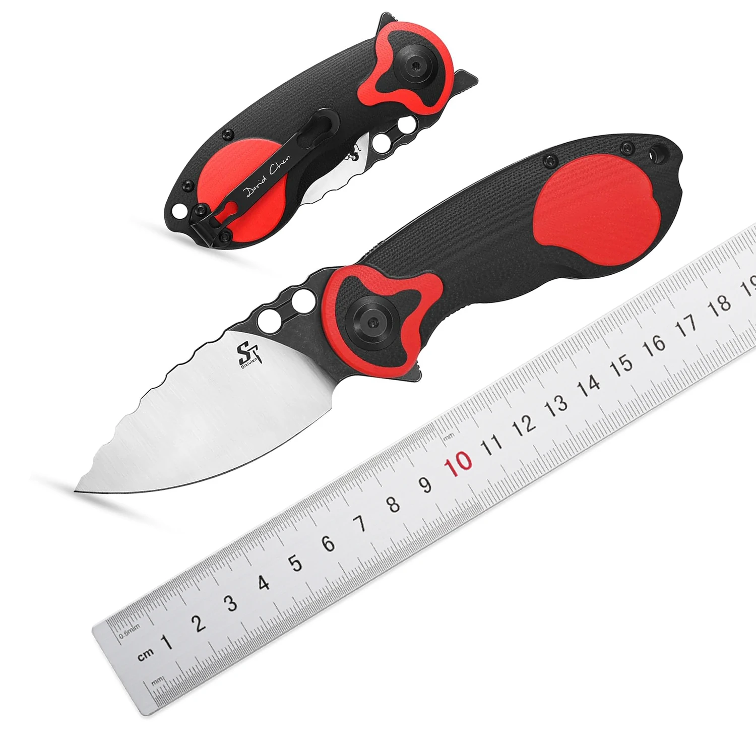 

Sitivien ST161 Folding Pocket Knife DC53 Steel Blade G10 Handle OUTDOOR EDC Tool Knives for Working Outdoor Camping