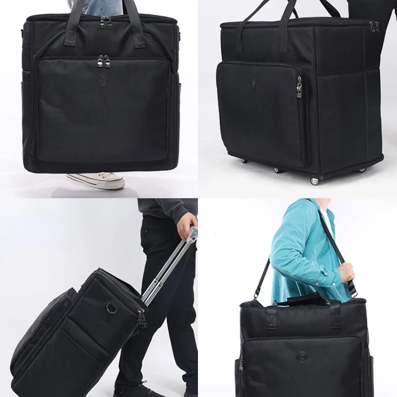 Multipurpose Bag with Transport Wheels, Large Capacity Suitcase, Trolley Storage Boxes, Travel Bag, Luggage