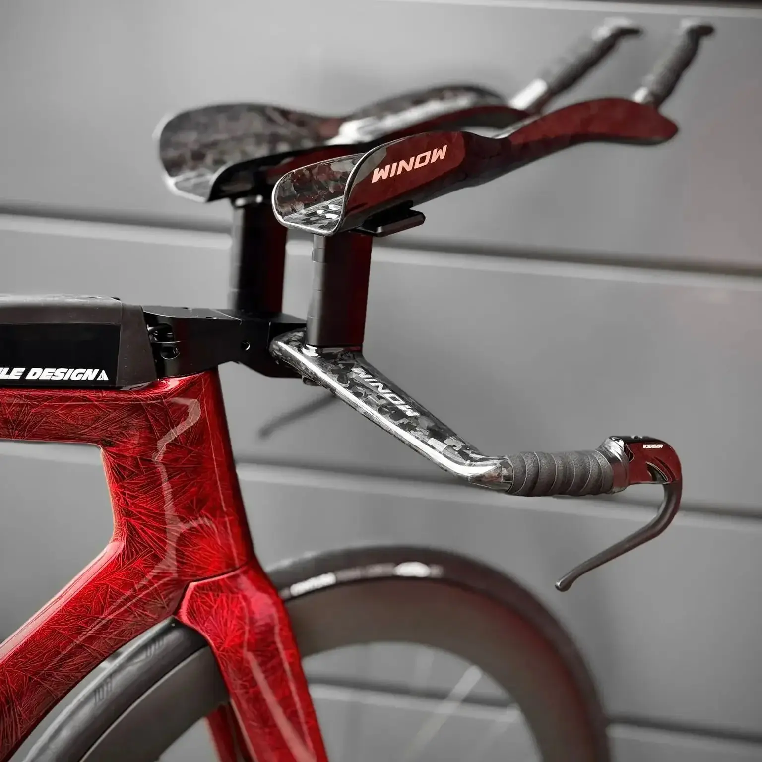 WINOW Pro Glossy Carbon rest handlebar 15degree TT style triathlon