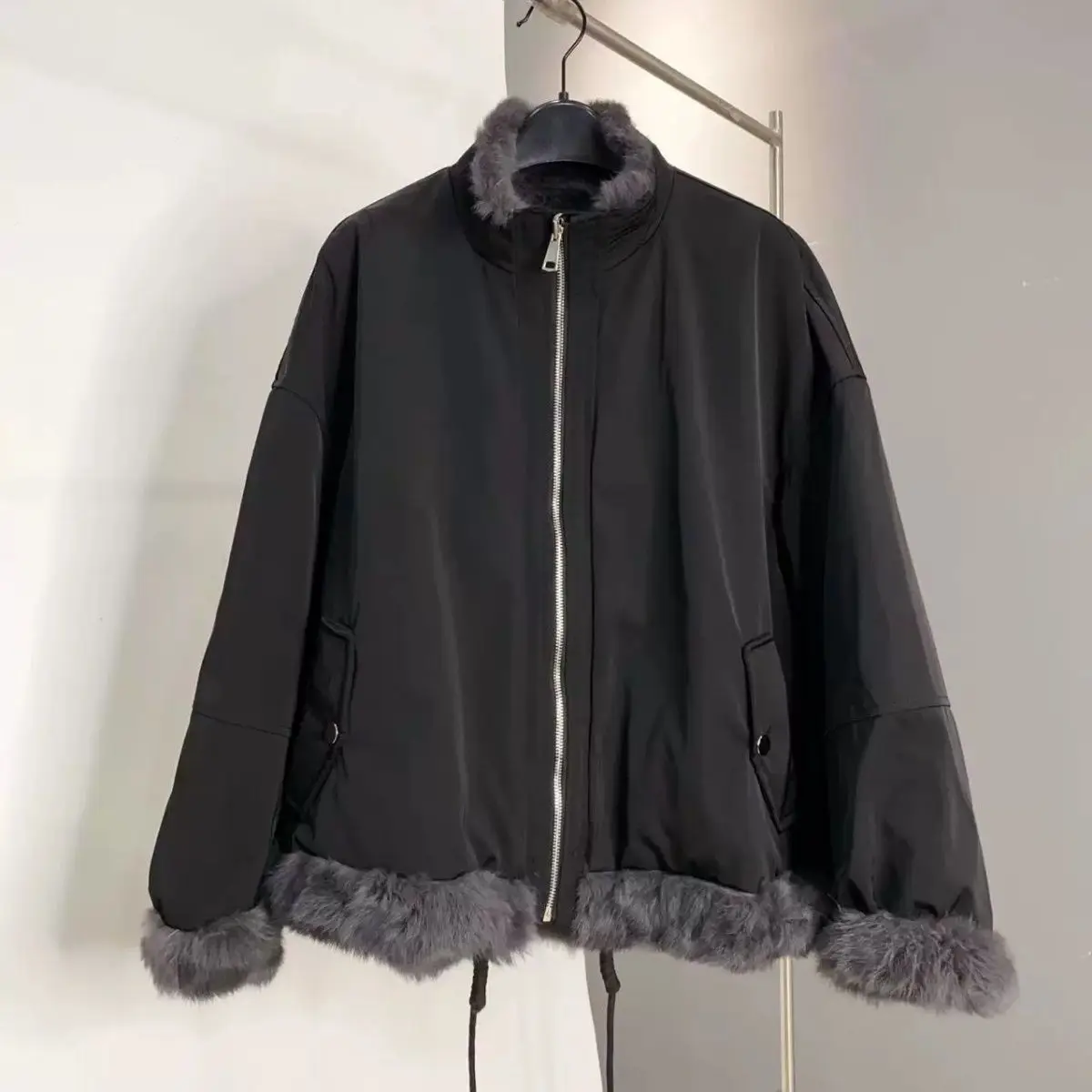 

2025 New Stand-up Collar Short Cold-proof and Environmentally Friendly Coat Loose Fashion Coat