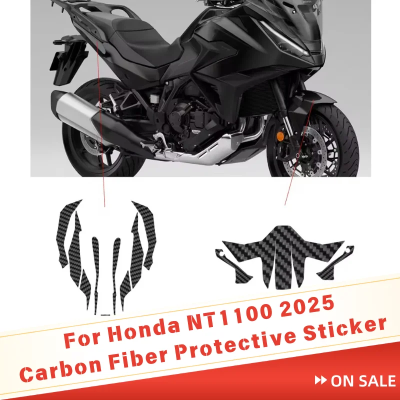

Для Honda NT1100 NT 1100 2025 комплект наклеек для мотоцикла, защитная пленка из углеродного волокна для всего тела, устойчивые к царапинам наклейки, модификация