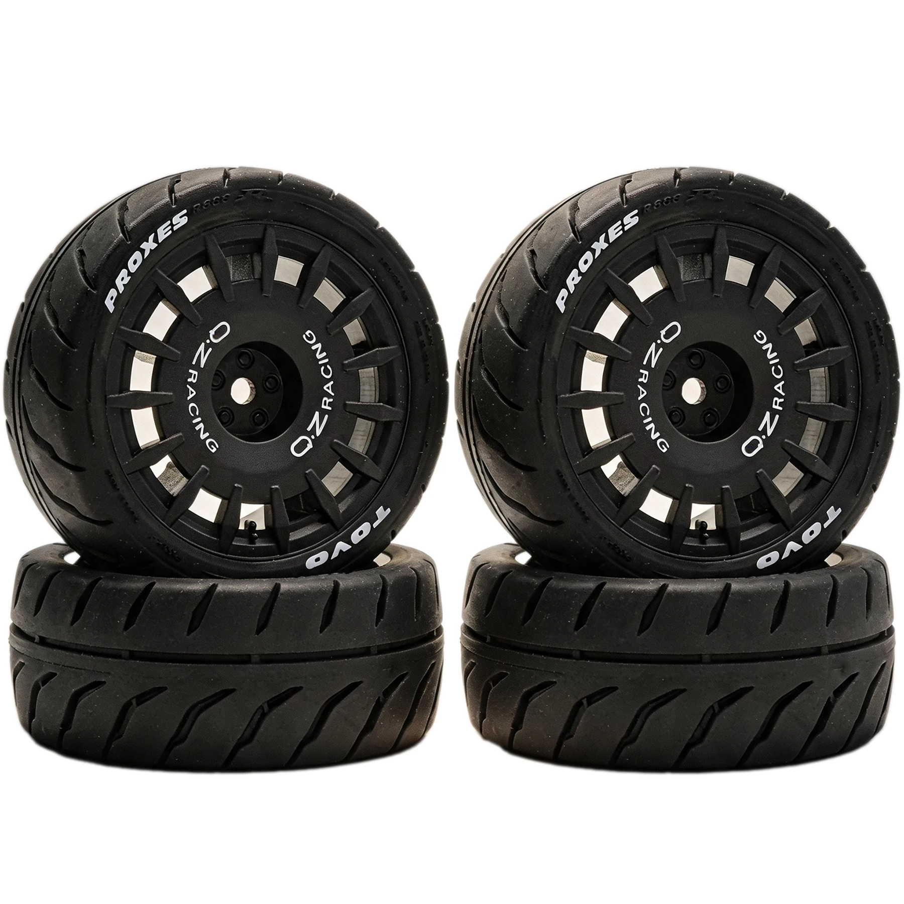1/10 RC On Road Touring Tires And Wheels 12mm Hex OD 68mm for 1:10 Scale Rally Drift Car Tamiya TT01 TT02 Traxxas XV02 XV01 4PCS