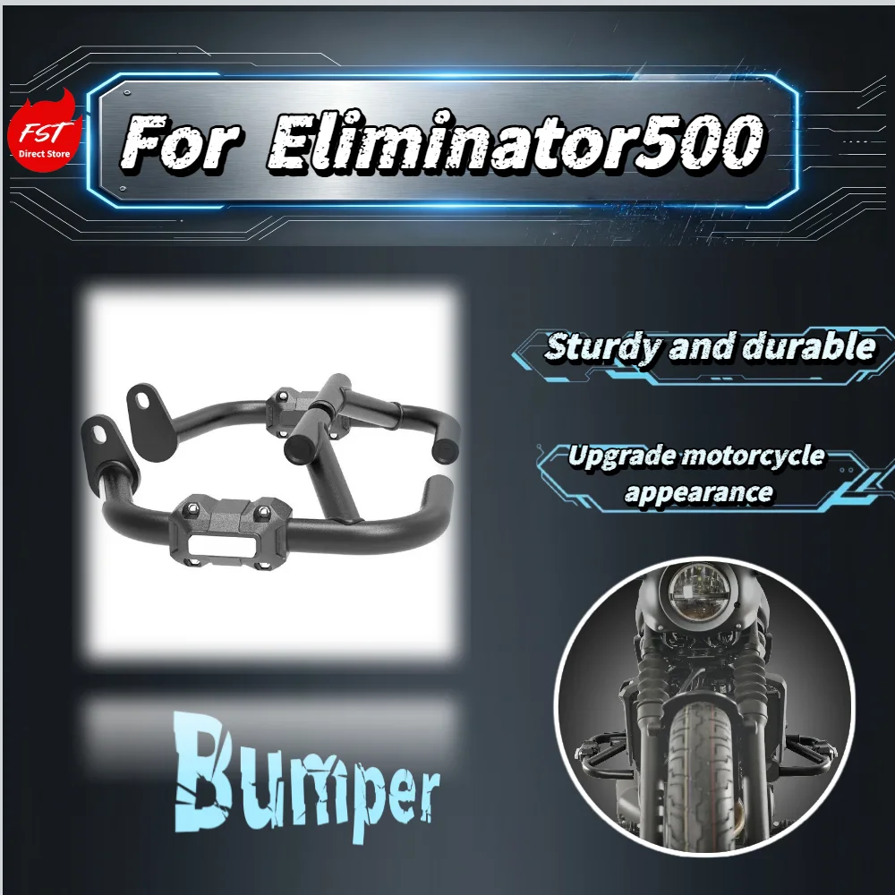 For  Eliminator 500 Crash Bar Anti-fall Bumper Engine Guard Frame Protector Modified Accessories