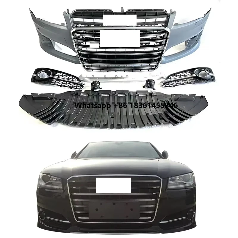 

fA8 S8 D4PA Car Body Kit 2016-2018 vModified Auto Parts Front Bumper with Grille