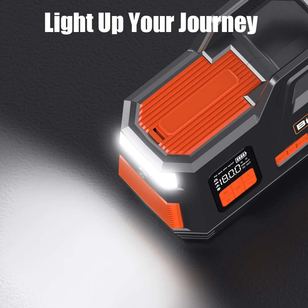 سيارة الانتقال كاتب مضخة هواء 150PSI 26800mAh الذروة الحالية 4250A بطارية السيارة الداعم ضاغط الهواء الإطارات