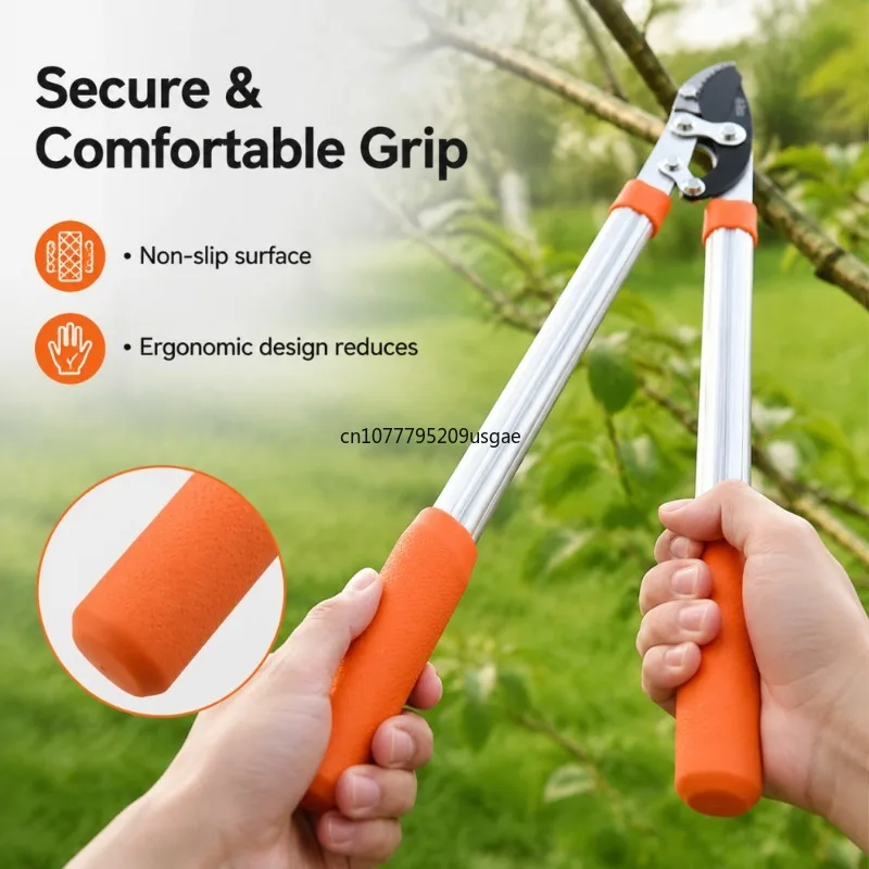 Shear Anti-Slip Grip Garden Pruning Hand Ratchet Tool Extended Scissor Hedge Anvil Cut Tree Branch Garden Tools Nursing Scissors