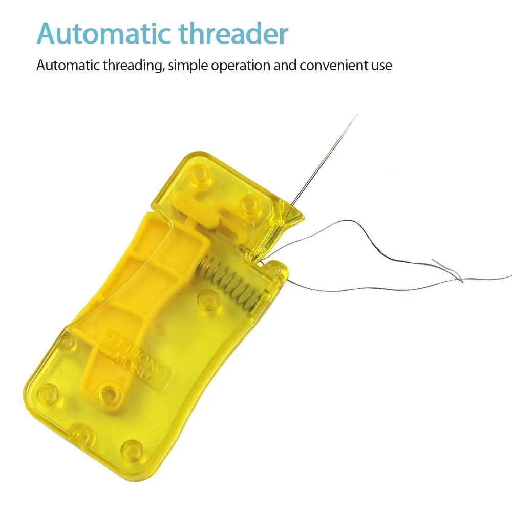 Threader de agulha automático, guia de linha automática, dispositivo de agulha de costura para costura manual e máquina de costura, rosqueamento rápido de agulha