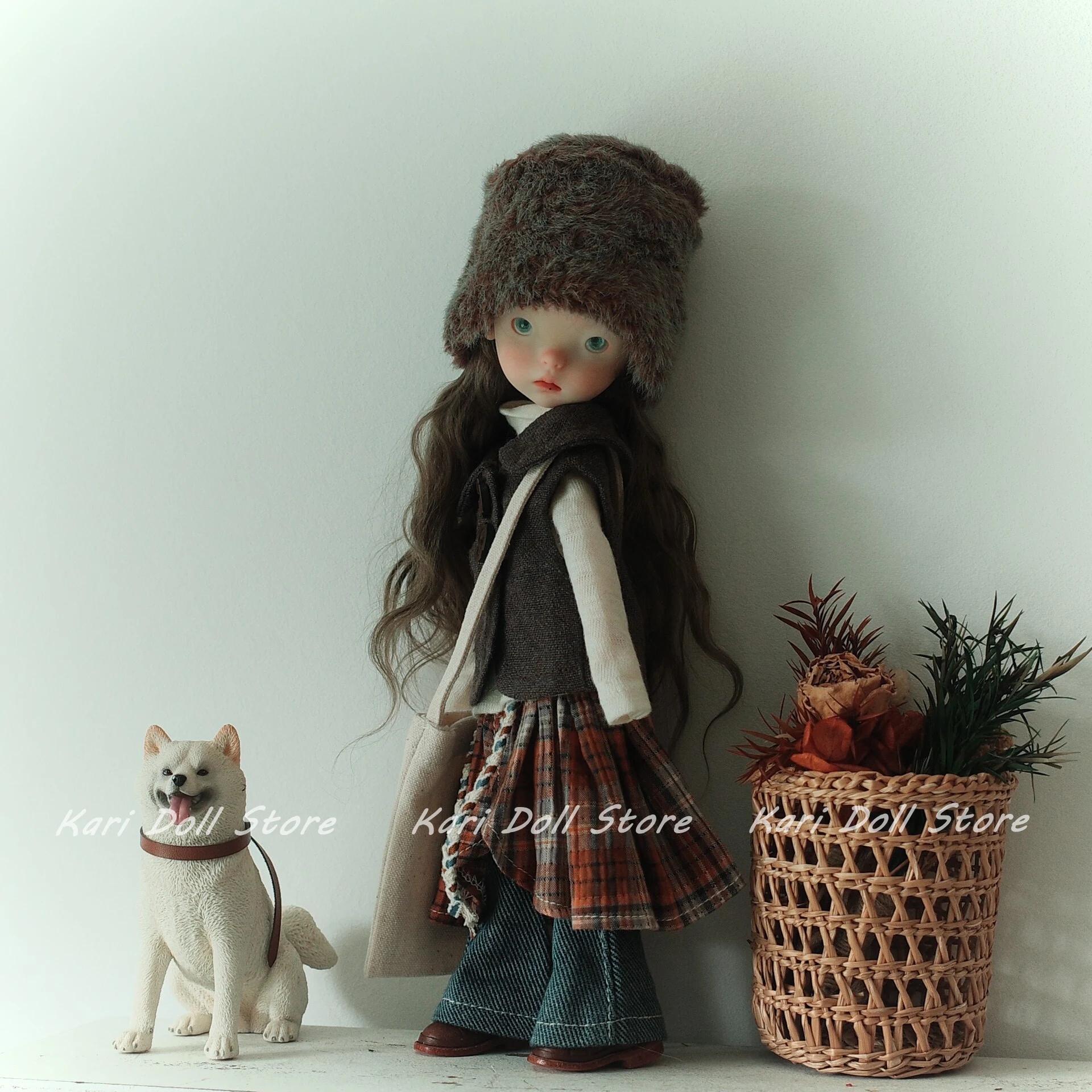 

Kari Doll Clothes and skirts 2026 Japanese-style relaxed denim vest outfit set for Landazz Landoudou Doll