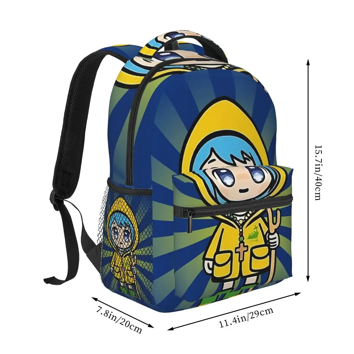 Custom Bag Luce Vatican Mascot Catholic Church Backpack Hot Sale Daypack Large Capacity BookBag School Bag Shoulder Bags For Men