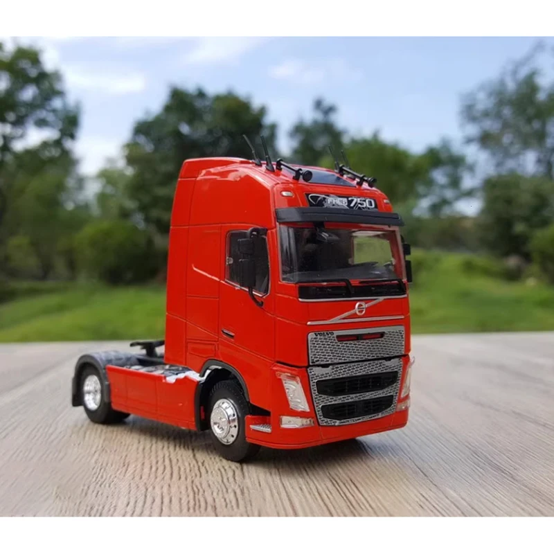 Modèle de véhicule d'ingénierie moulé sous pression, tête de remorquage de tracteur, camion de transport, alliage, simulation finie, cadeau de collection, échelle 1:50, FH16 750