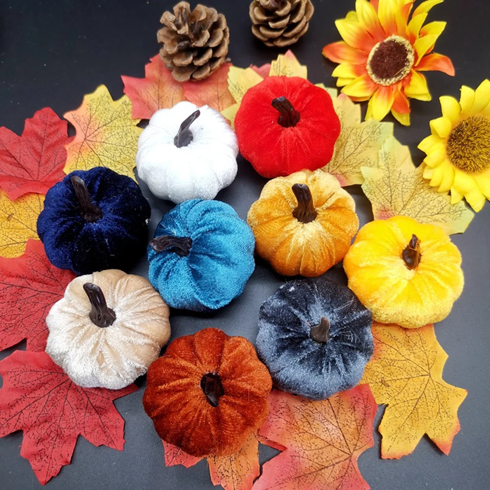 Novelty Pumpkins Decor Hand-made Woven Fall Decorations For Desktop Window Decor