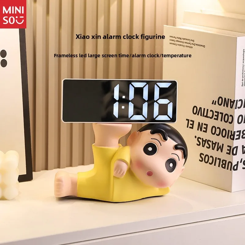 

Crayon Shin-chan Cute Digital Clock - Key Storage Tabletop Decor, Home Accent for Living Room/Entryway/Desktop