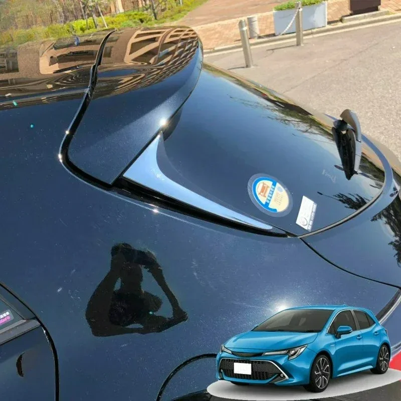 Chrome Rear Tailgate Window Spoiler Cover Trims For 2019 2020 2021 2022 2023 2024 Toyota Corolla Hatchback Sport