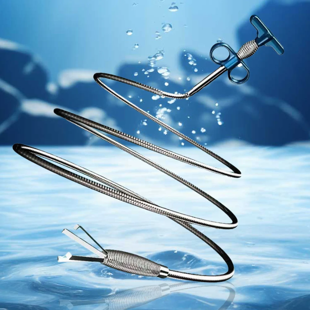 0.7-3.2M  Kitchen Sewer Pipe Unblocker Bendable Bathroom Hair Sewer Sink Cleaning Tool Snake Spring Pipe Dredging Tool