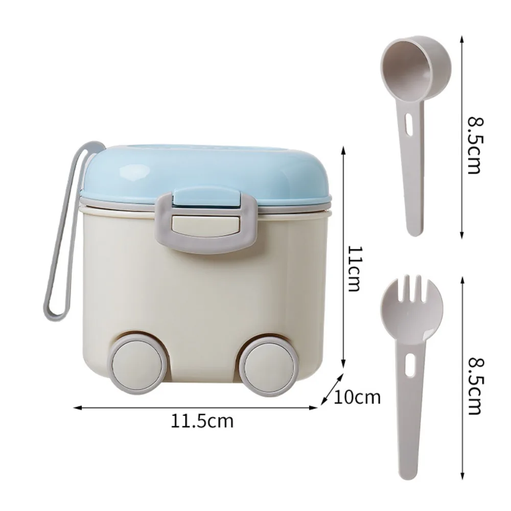 

Герметичный дозатор детской смеси, 400 мл, влагостойкий контейнер для формулы, без BPA, с вилкой-солькой, дозатор формулы