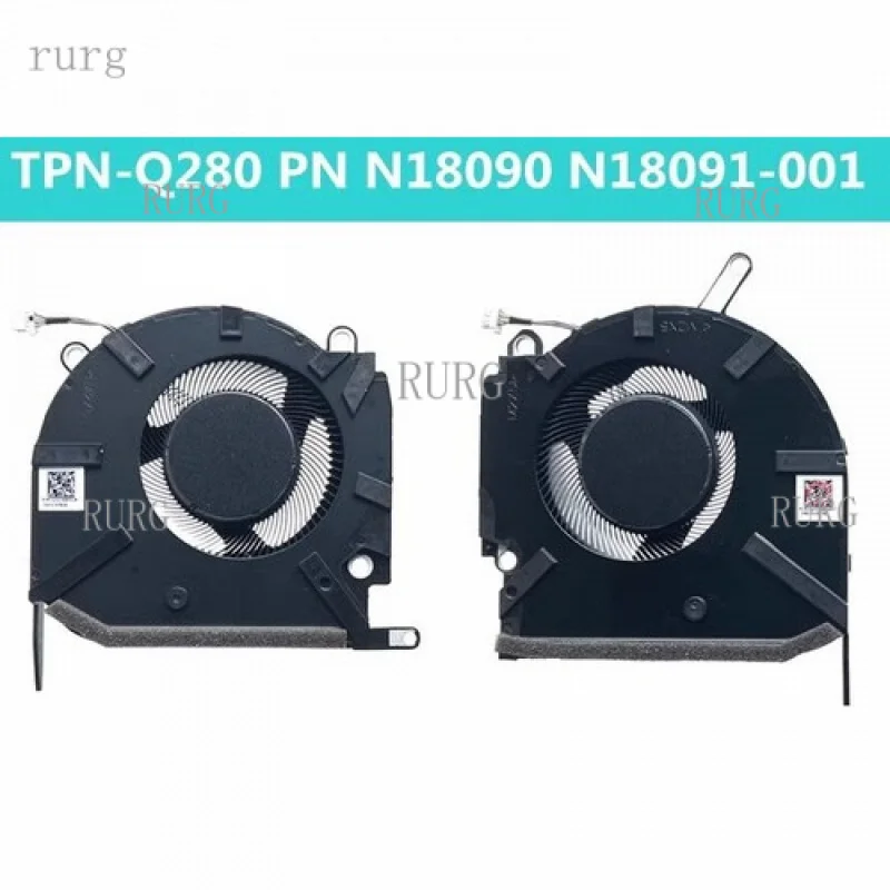 

L New For HP Omen 16-K 16-N 16-K0013DX 16-K0023DX Laptop CPU GPU Cooling Fan DC5V