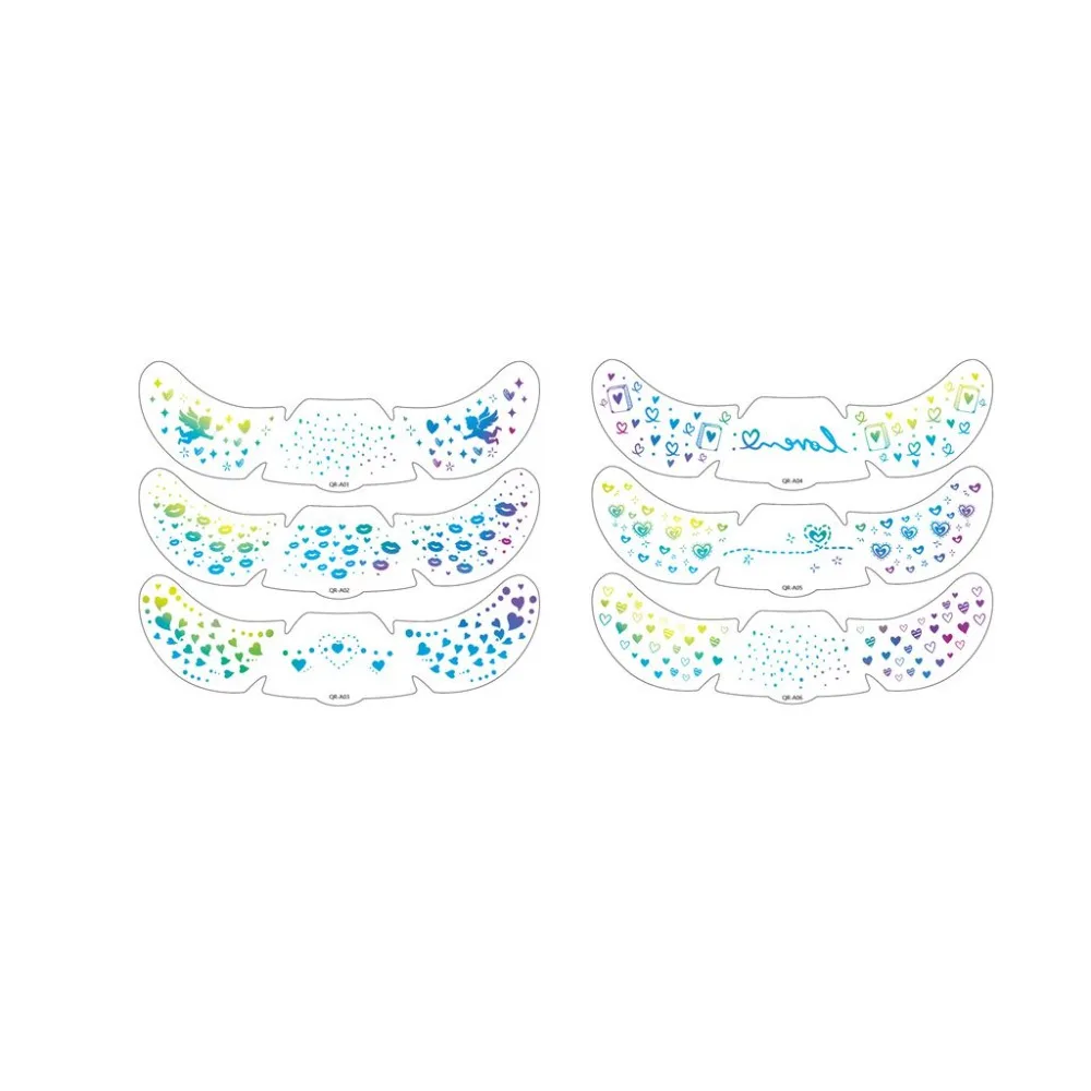 

6pcs Stars Waterproof Freckles Blush Stickers Facial Art Long Lasting Face Temporary Tattoos Disposable Makeup Stickers Concert
