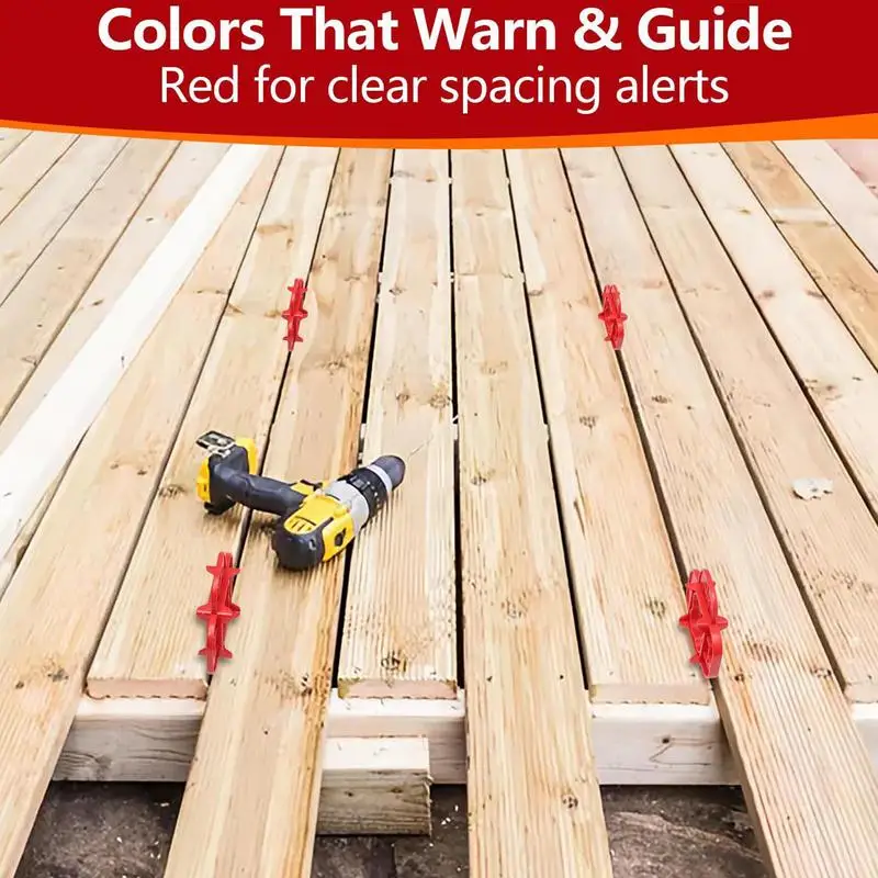 복합 데크 스페이서 지하실 공원용 4개의 두께 정밀 제어 보드 정렬 기어가 있는 6개 조각 데크 보드 스페이서