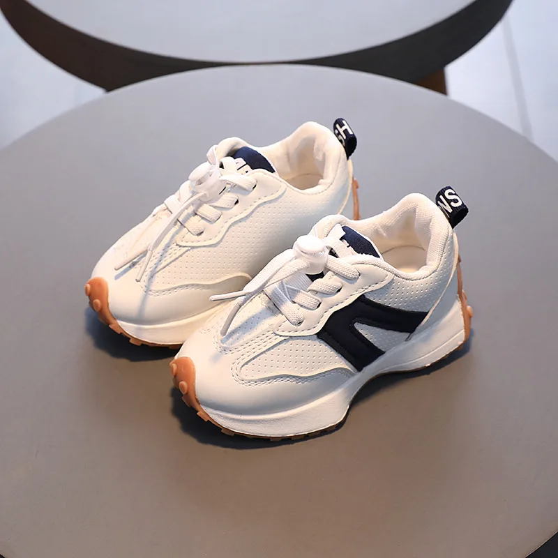 Spring Autumn Boy Girl Soft-Soled Non-Slip White Shoes Children School Sports Shoe Kids Student Casual Running Shoe Casual Shoe