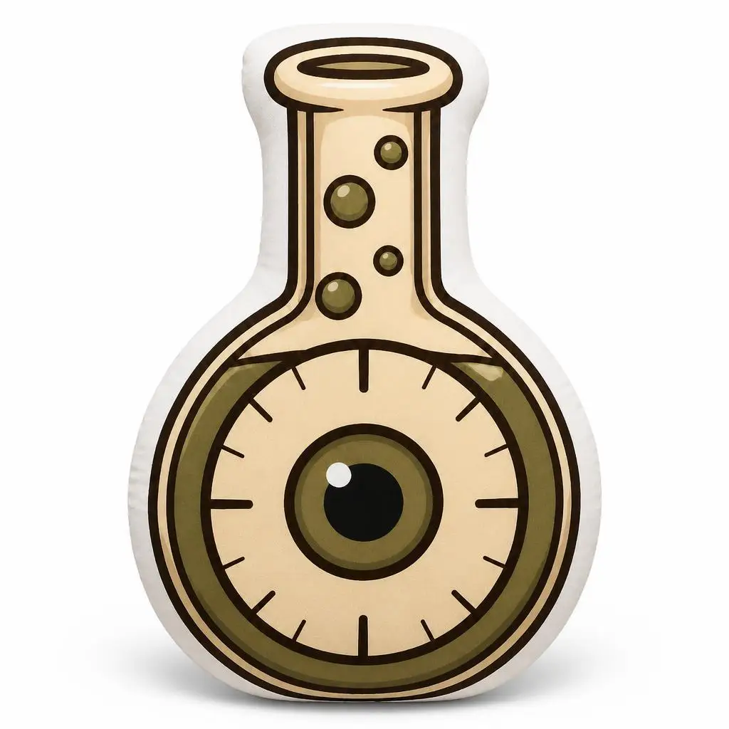 Halloween Alchemy Time Travel Potion Flask Science Plush Pillow Cushion Irregular Stuffed Throw Pillow Home Decor Gift Sofa Bed